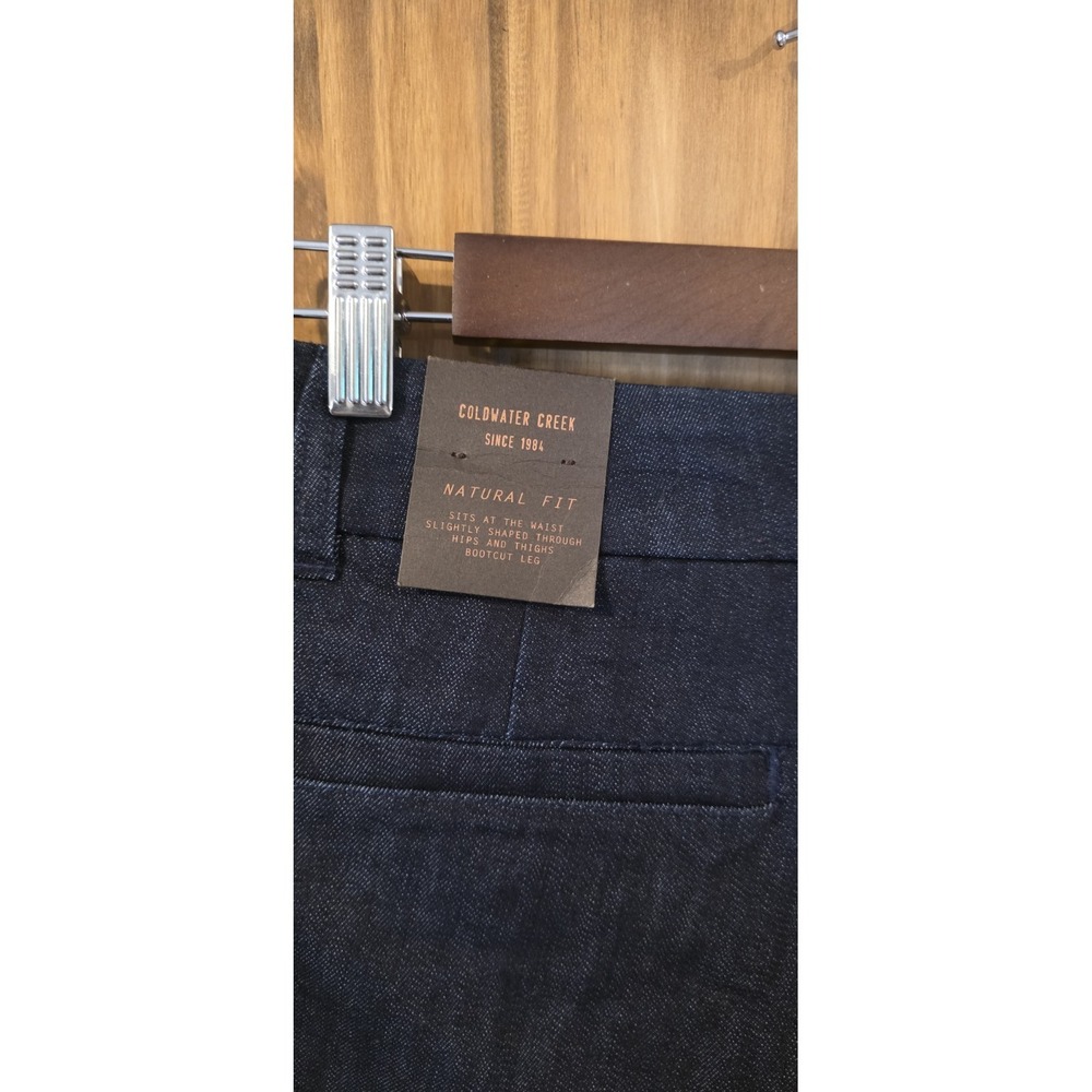 COLDWATER CREEK Denim Bootcut Trouser Jean Pants Sz 16 wide Leg - Picture 8 of 8